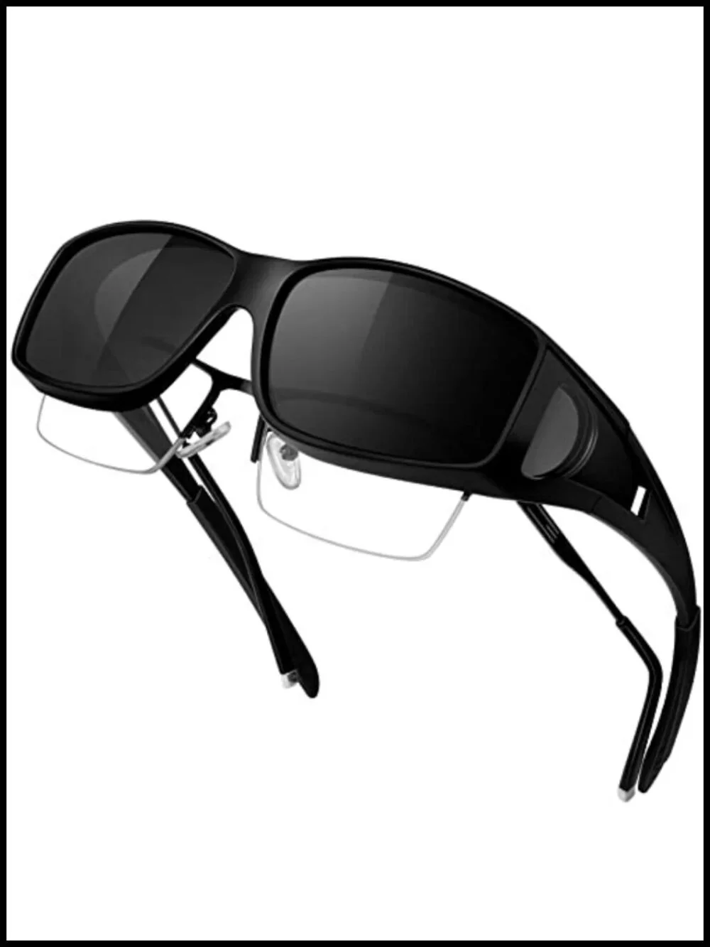 Fit Over Glasses Sunglasses Polarized UV400 Wrap Around TR90